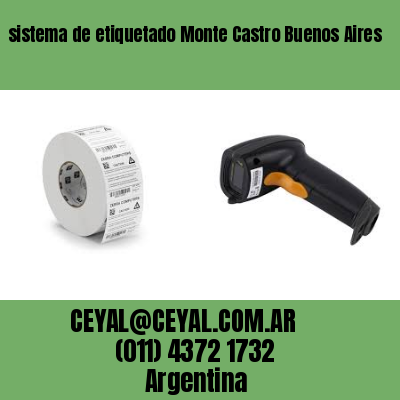 sistema de etiquetado Monte Castro Buenos Aires