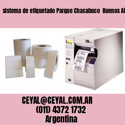sistema de etiquetado Parque Chacabuco  Buenos Aires