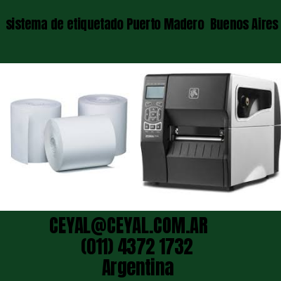 sistema de etiquetado Puerto Madero  Buenos Aires