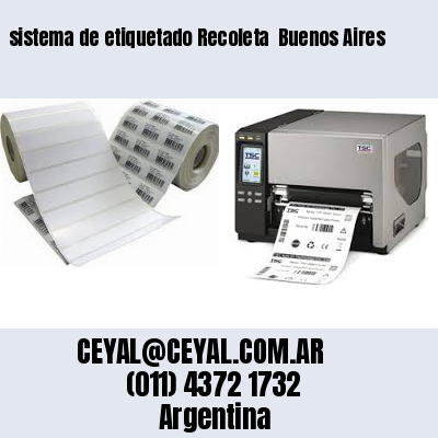 sistema de etiquetado Recoleta  Buenos Aires