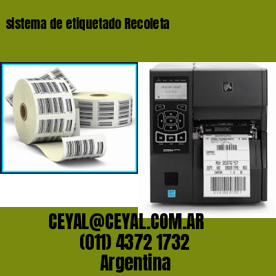 sistema de etiquetado Recoleta