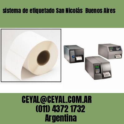 sistema de etiquetado San Nicolás  Buenos Aires