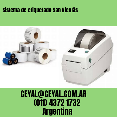 sistema de etiquetado San Nicolás