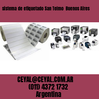 sistema de etiquetado San Telmo  Buenos Aires
