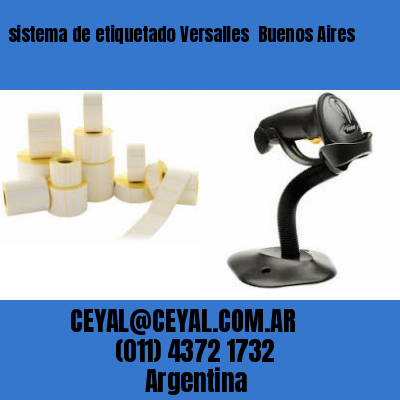 sistema de etiquetado Versalles  Buenos Aires