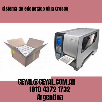 sistema de etiquetado Villa Crespo