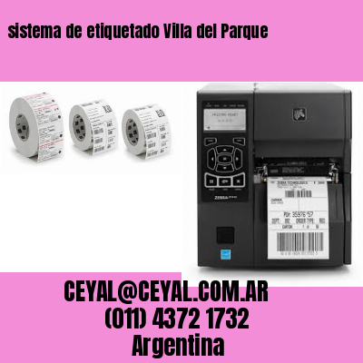sistema de etiquetado Villa del Parque
