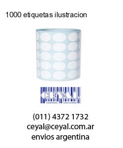 1000 etiquetas ilustracion