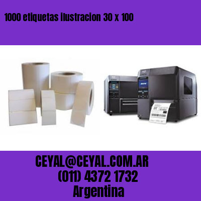 1000 etiquetas ilustracion 30 x 100