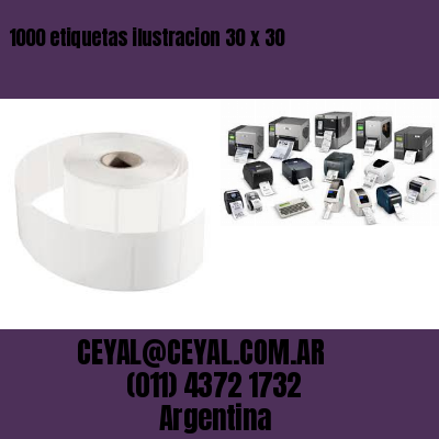 1000 etiquetas ilustracion 30 x 30