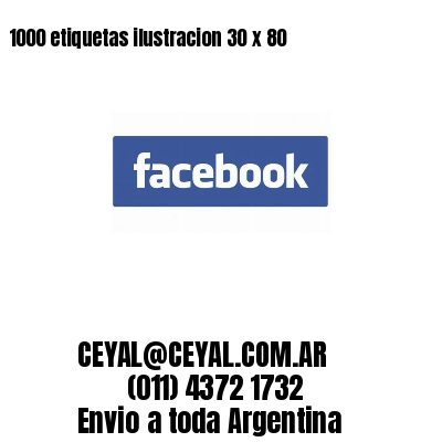 1000 etiquetas ilustracion 30 x 80
