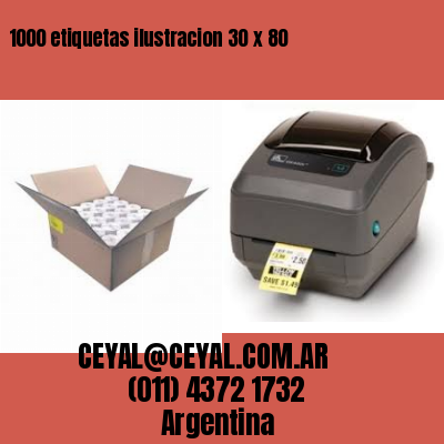 1000 etiquetas ilustracion 30 x 80