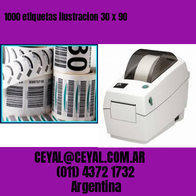 1000 etiquetas ilustracion 30 x 90
