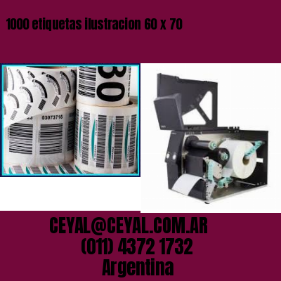 1000 etiquetas ilustracion 60 x 70