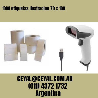 1000 etiquetas ilustracion 70 x 100