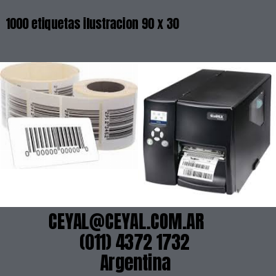 1000 etiquetas ilustracion 90 x 30