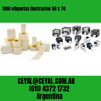 1000 etiquetas ilustracion 90 x 70