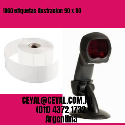 1000 etiquetas ilustracion 90 x 80