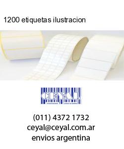 1200 etiquetas ilustracion