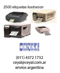 2500 etiquetas ilustracion