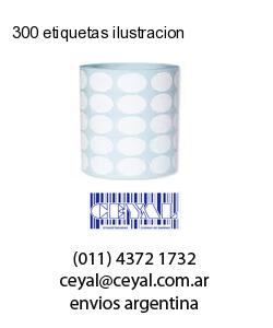300 etiquetas ilustracion