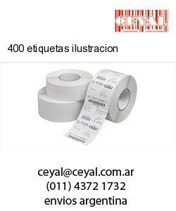 400 etiquetas ilustracion