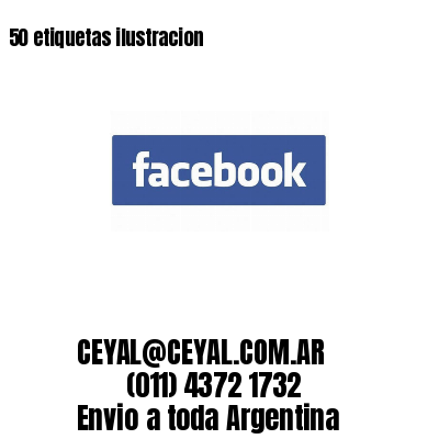 50 etiquetas ilustracion