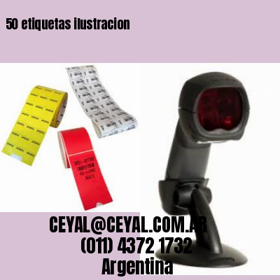50 etiquetas ilustracion