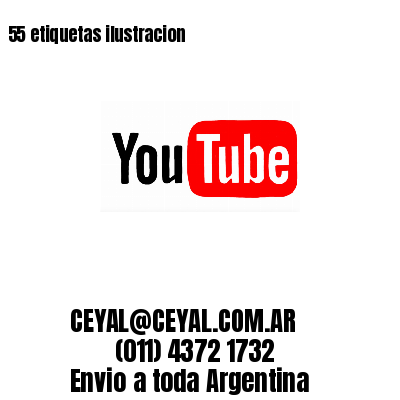 55 etiquetas ilustracion
