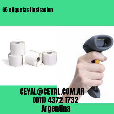 65 etiquetas ilustracion