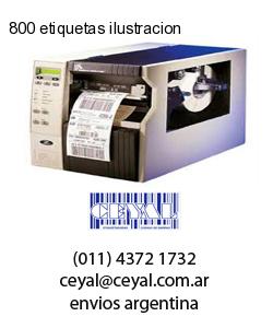 800 etiquetas ilustracion