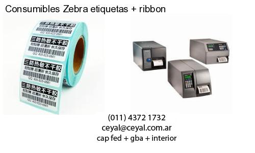Consumibles Zebra etiquetas   ribbon