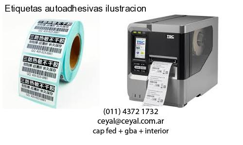 Etiquetas autoadhesivas ilustracion