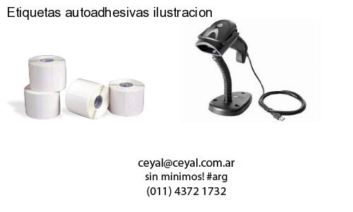 Etiquetas autoadhesivas ilustracion