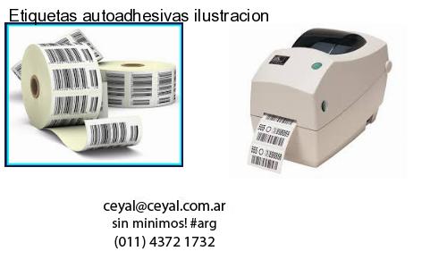 Etiquetas autoadhesivas ilustracion