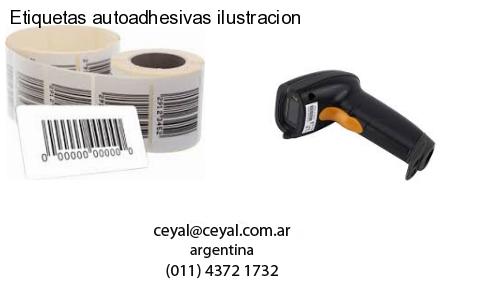 Etiquetas autoadhesivas ilustracion