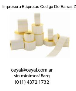 Impresora Etiquetas Codigo De Barras ZEBRA modelo industrial
