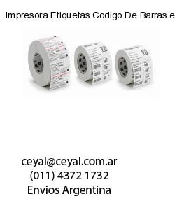 Impresora Etiquetas Codigo De Barras epson industrial