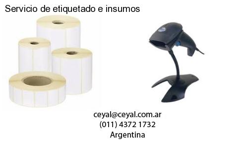 Servicio de etiquetado e insumos