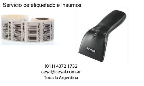Servicio de etiquetado e insumos