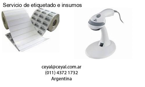 Servicio de etiquetado e insumos