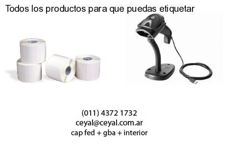 Todos los productos para que puedas etiquetar