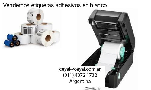 Vendemos etiquetas adhesivos en blanco