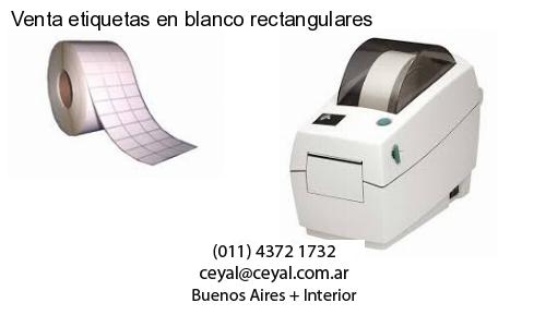 Venta etiquetas en blanco rectangulares