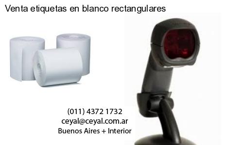 Venta etiquetas en blanco rectangulares