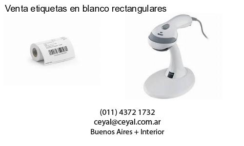 Venta etiquetas en blanco rectangulares