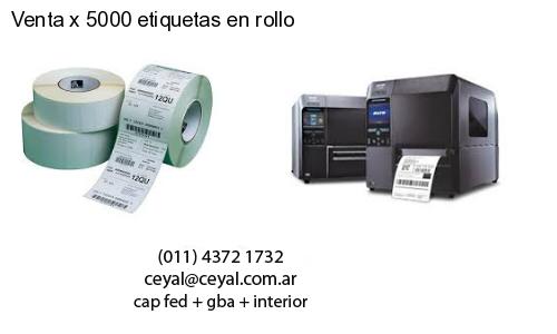 Venta x 5000 etiquetas en rollo