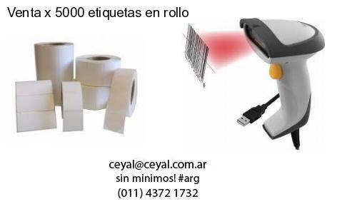 Venta x 5000 etiquetas en rollo