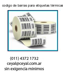 codigo de barras para etiquetas térmicas