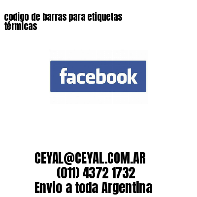 codigo de barras para etiquetas térmicas 